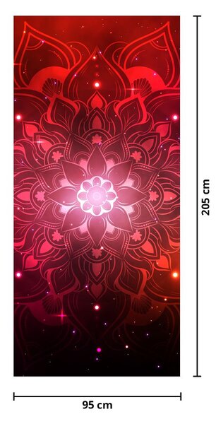Fototapet pentru ușă - Abstract roșu (95x205cm)
