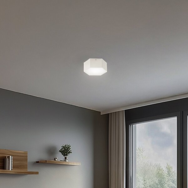 Argon Plafonieră LED Libre, crem, oțel, 3.000 K, Alb, Camera de zi / sufragerie, Metal
