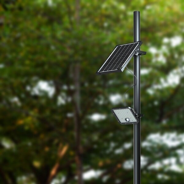 Proiector solar LED reglabil 10W 3,7V 4000/6000K IP65 cu senzor + DO