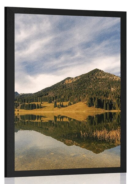 Poster lac sub dealuri