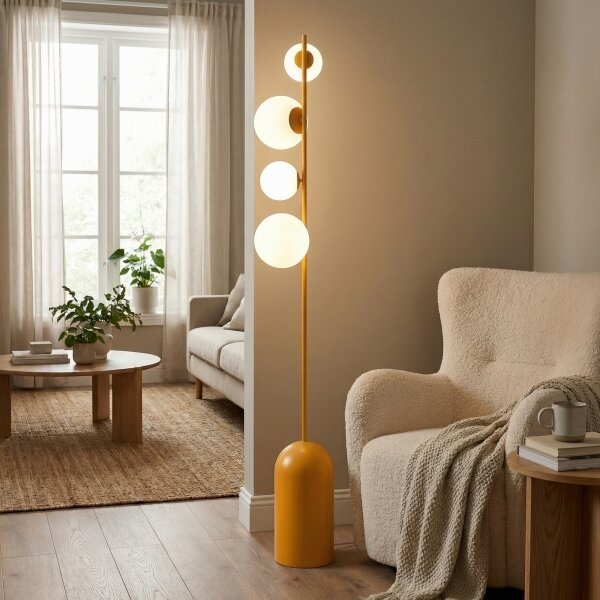 Lampă de podea ETNO, 4 x G9, 8 W, 230 V, portocalie