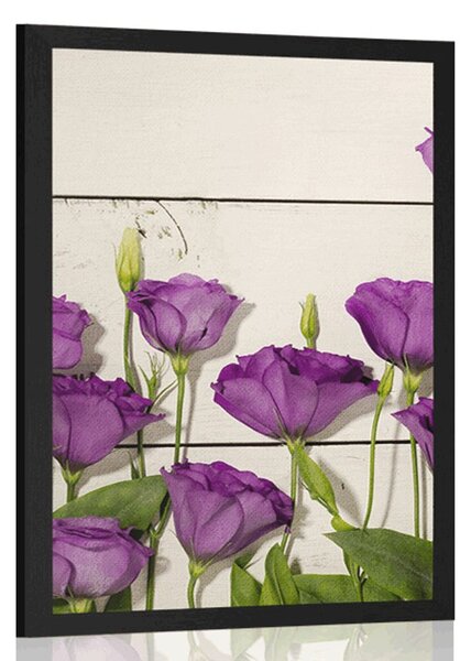 Poster flori frumoase violete