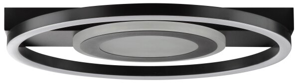 Brilliant - LED RGBW plafonieră MAUREEN, cu funcție dimmabilă, LED/20W/230V 3000-6500K neagră+ telecomandă