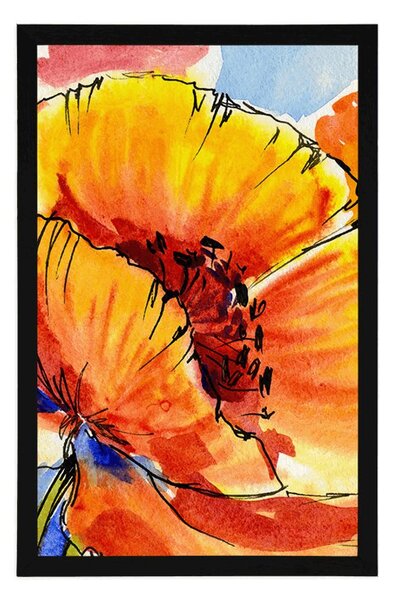 Poster buchet florilor de mac