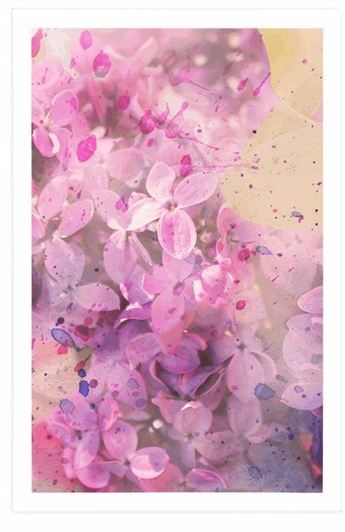 Poster crenguțe de flori roz