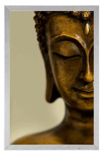 Poster capul lui Buddha din bronz