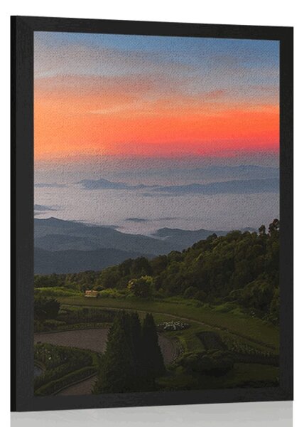 Poster apus de seară deasupra Thailanda
