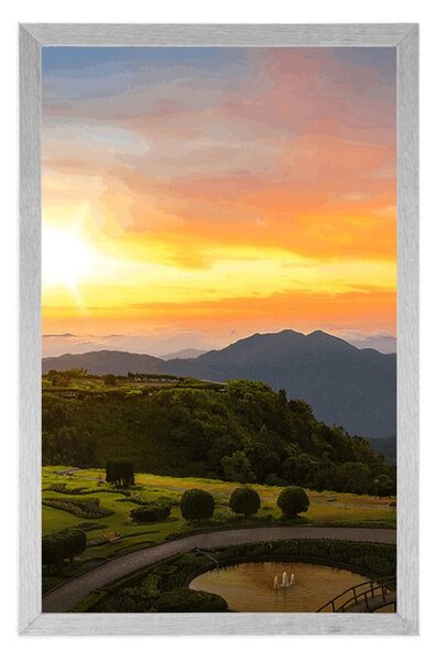 Poster răsărit de dimineață deasupra Thailanda