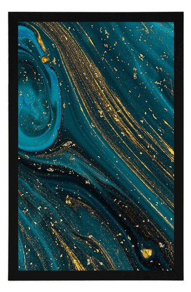 Poster abstracție de smarald