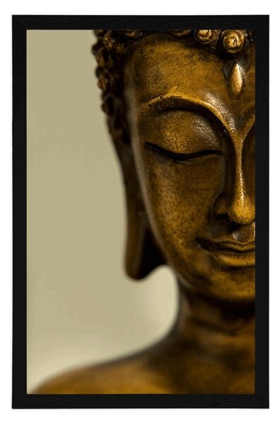Poster capul lui Buddha din bronz