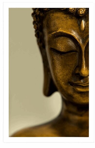 Poster capul lui Buddha din bronz