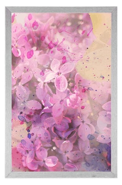 Poster crenguțe de flori roz