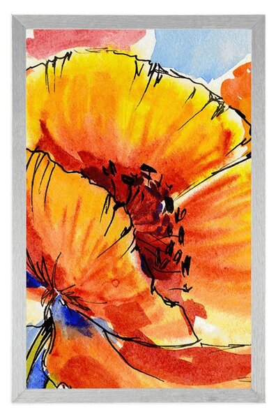 Poster buchet florilor de mac