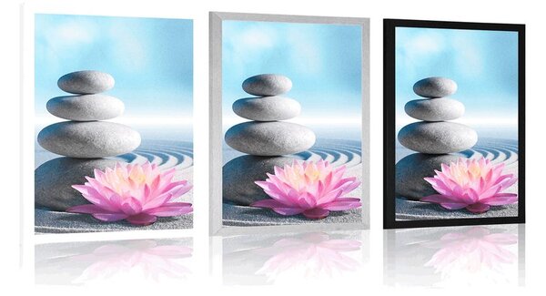 Poster pietre wellness
