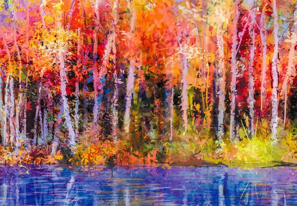 Fototapet - Pădure abstract (147x102 cm)