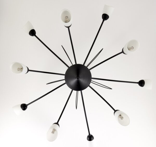 Jupiter 2056 - Candelabru GLORIOSA pe tijă 10xG9/14W/230V, negru