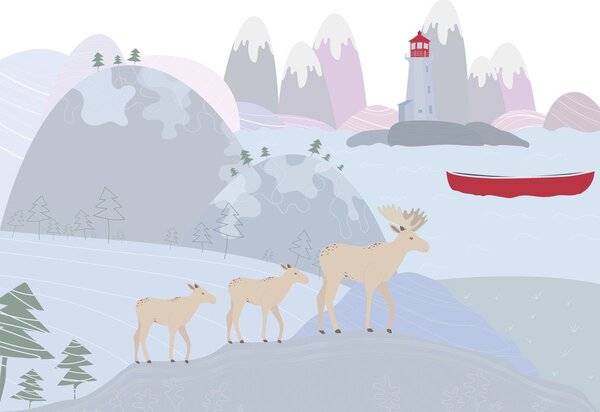 Fototapet - Peisaj canadian (147x102 cm)