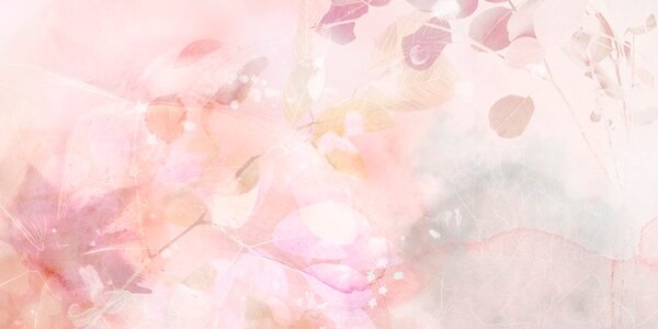 Tablou frunze pastelate