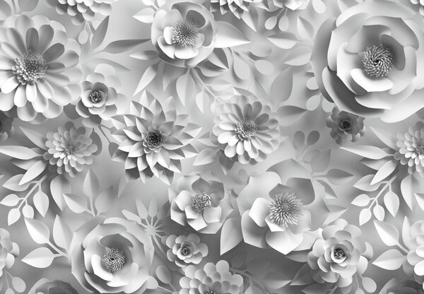 Fototapet - Flori albe (147x102 cm)