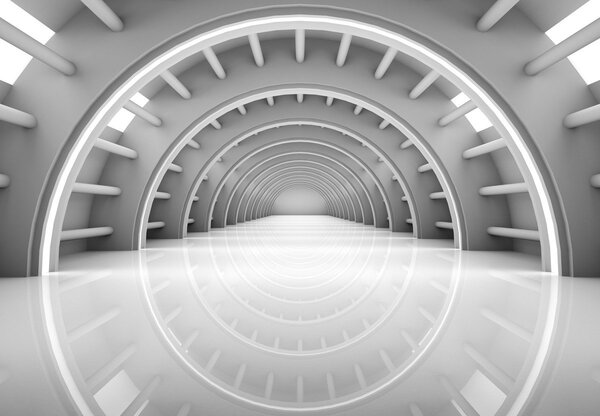 Fototapet - pasaj 3D (147x102 cm)