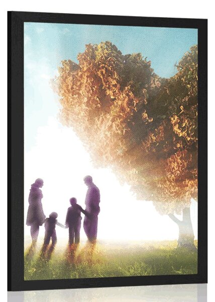 Poster într-o atingere de familie