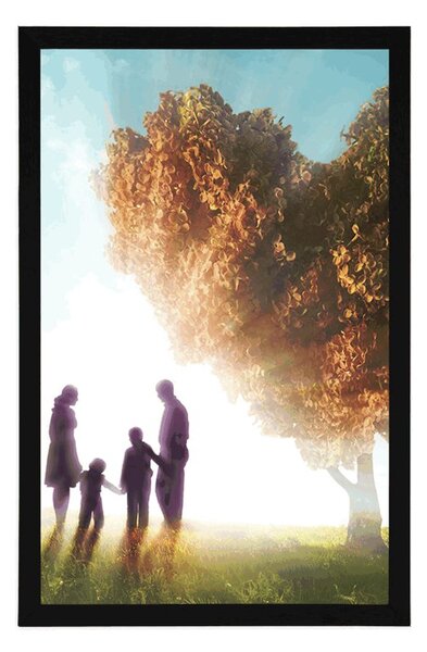 Poster într-o atingere de familie