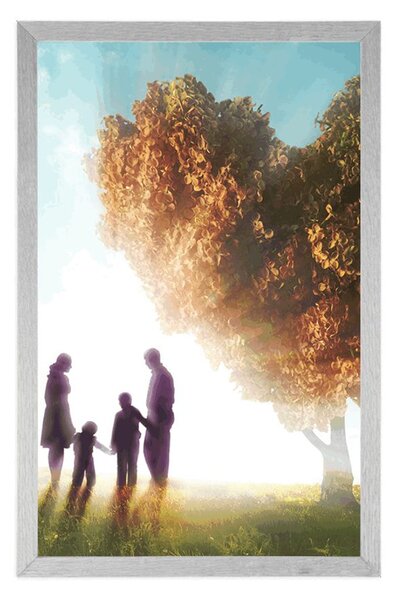 Poster într-o atingere de familie