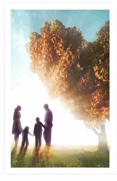 Poster într-o atingere de familie