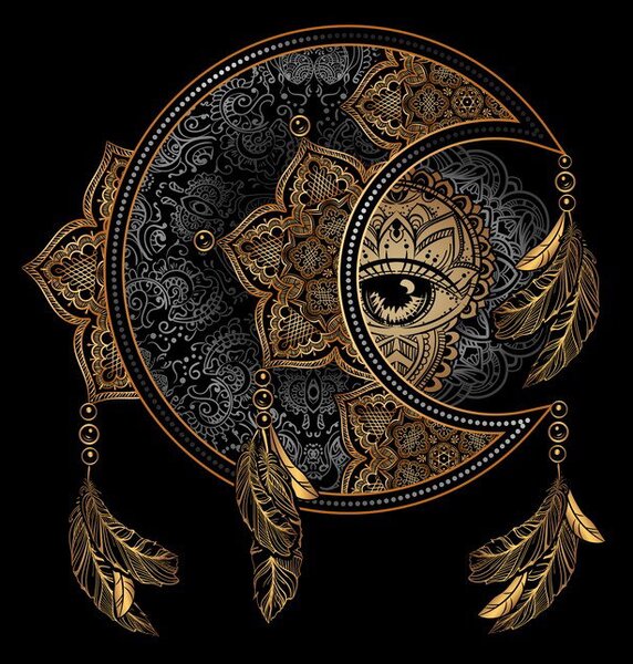Fototapet - Ochi magic cu mandala (147x102 cm)