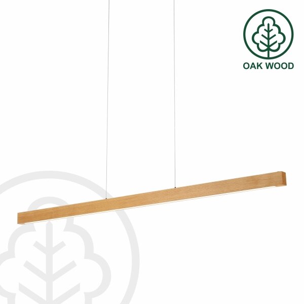 Lampă suspendată LED pe cablu VERDE LED/18W/230V 3000K 106 cm stejar