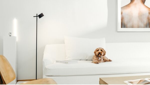 Osram - Lampă de podea LED dimabilă DECOR KYOTO LED/12W/230V neagră