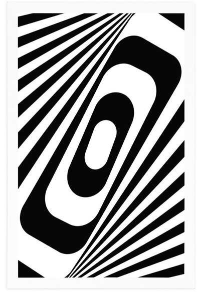 Poster iluzie în alb-negru