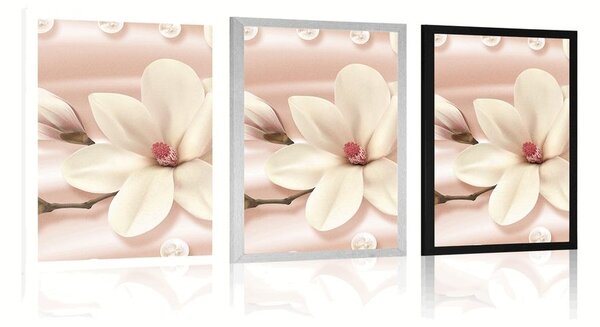 Poster magnolie de lux cu perle