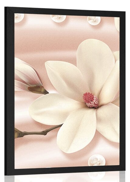 Poster magnolie de lux cu perle