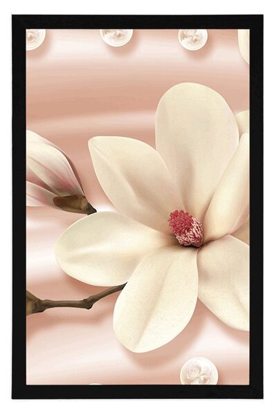 Poster magnolie de lux cu perle