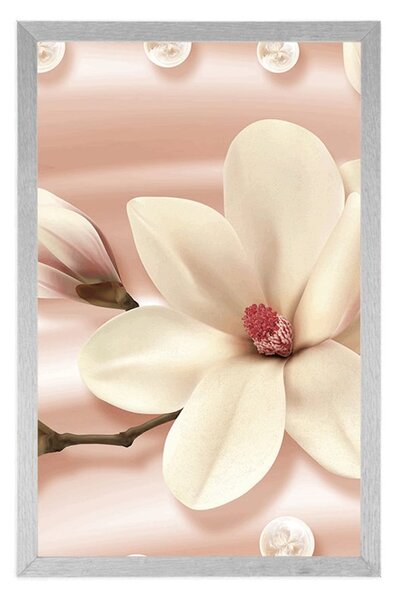 Poster magnolie de lux cu perle