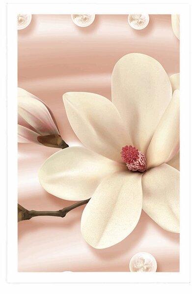 Poster magnolie de lux cu perle