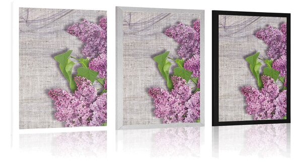 Poster floare de liliac pe pânză