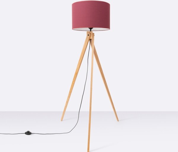 Sollux SL.1907 - Lampă de podea NATT 1xE27/15W/230V, roșie