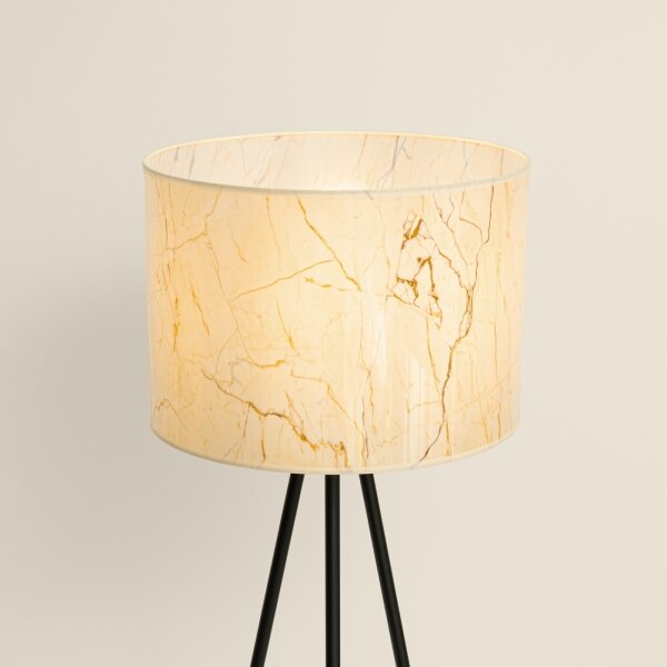 Lampă de podea NEVIA Sollux SL.1854 1xE27/15W/230V marmură/bej