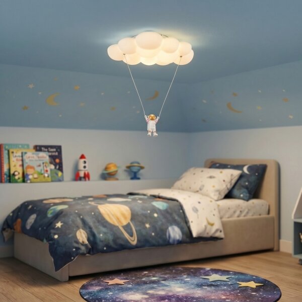 Brilagi - Plafonieră LED pentru copii ASTRO LED/77W/230V, albă