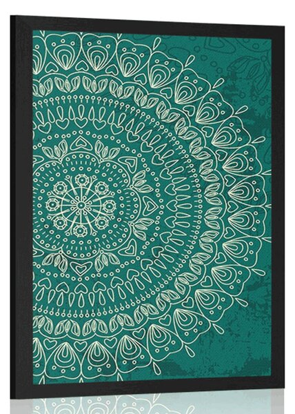 Poster Mandala pictată manual