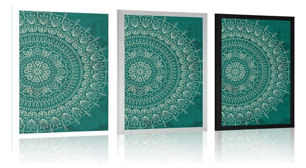 Poster Mandala pictată manual