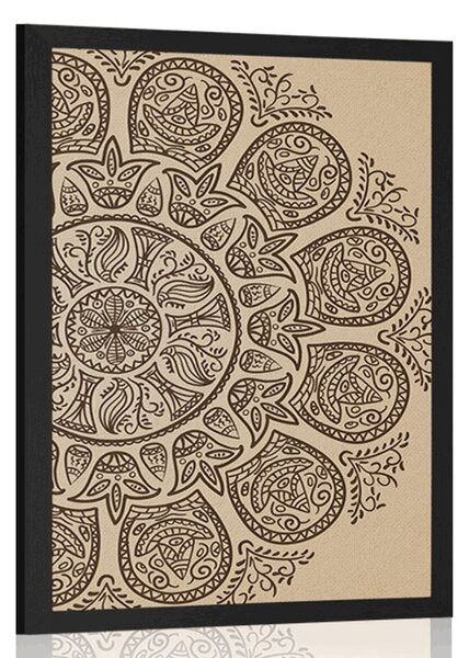 Poster Mandala cu un model natural abstract