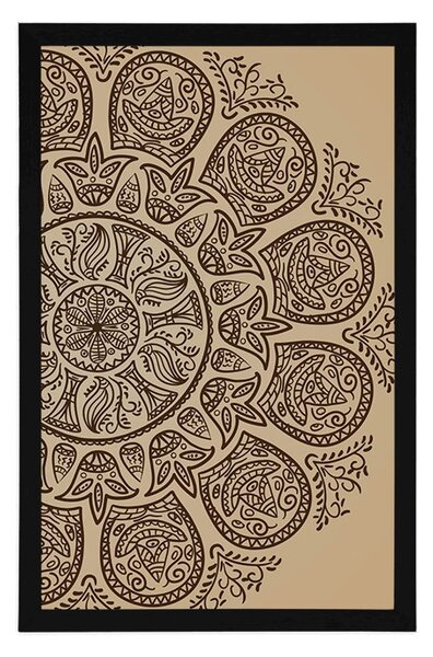 Poster Mandala cu un model natural abstract