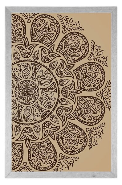Poster Mandala cu un model natural abstract