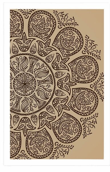 Poster Mandala cu un model natural abstract