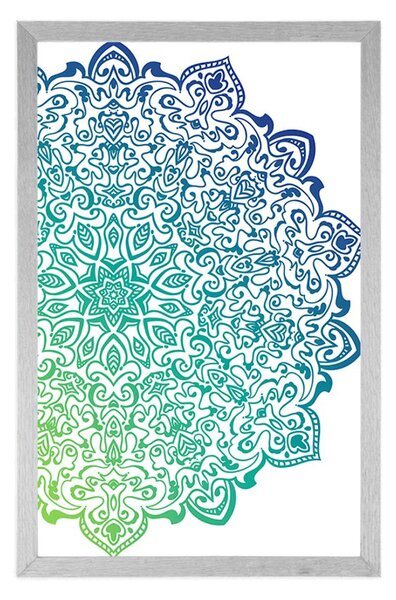 Poster Mandala albastru-verde