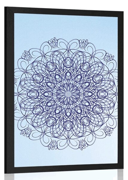 Poster Mandala florală abstractă