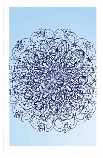 Poster Mandala florală abstractă